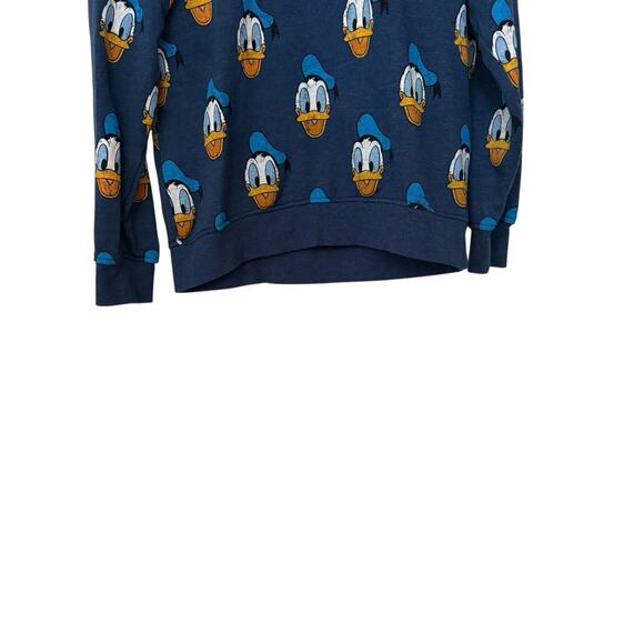 Disney Donald Duck All Over Print Crewneck Sweatshirt Blue Unisex Size Medium - Picture 7 of 8